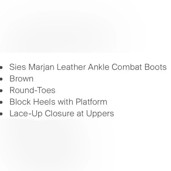 Seis Marjan women’s leather combat boots- chocolate brown - Picture 11 of 11